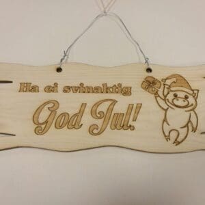 Skilt " God Jul "